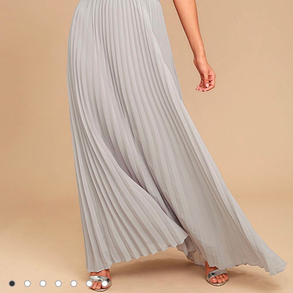 Lulus Grey Maxi Dress XS - Picture 9 of 13